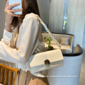 Fall Handbags Women New Korean Pu Women's Bag Color Small Square Bag Lock Single Shoulder Bag